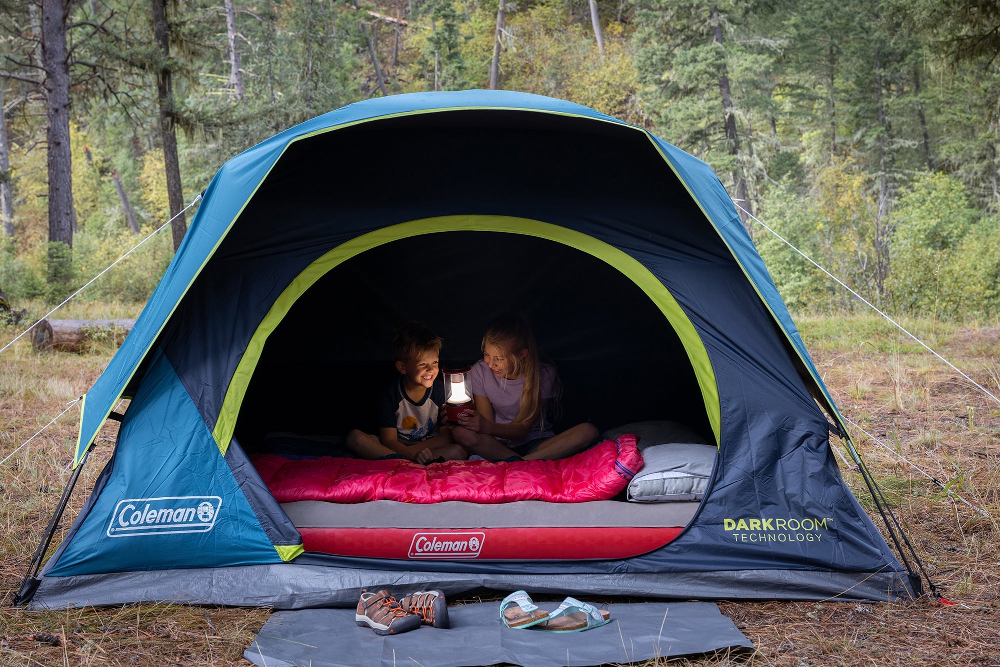 Coleman 4 person dark room tent best sale