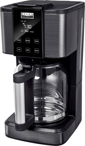 Bella Pro Series - 14-Cup Touchscreen Coffee Maker - Stainless Steel 