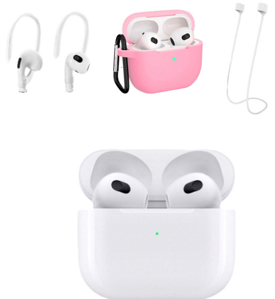 Apple - AirPods 3rd with lightning Case Pink Case Bundle – Zebit