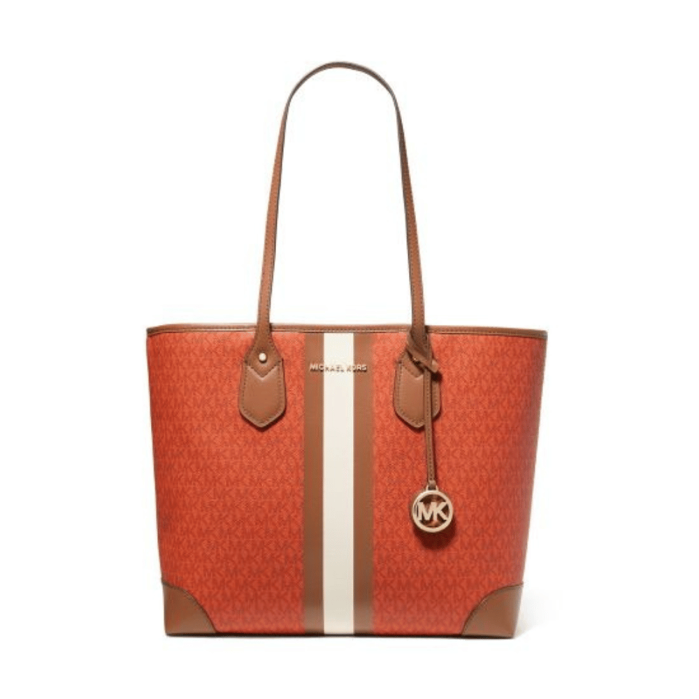 Michael kors eva large best sale pebbled leather tote bag