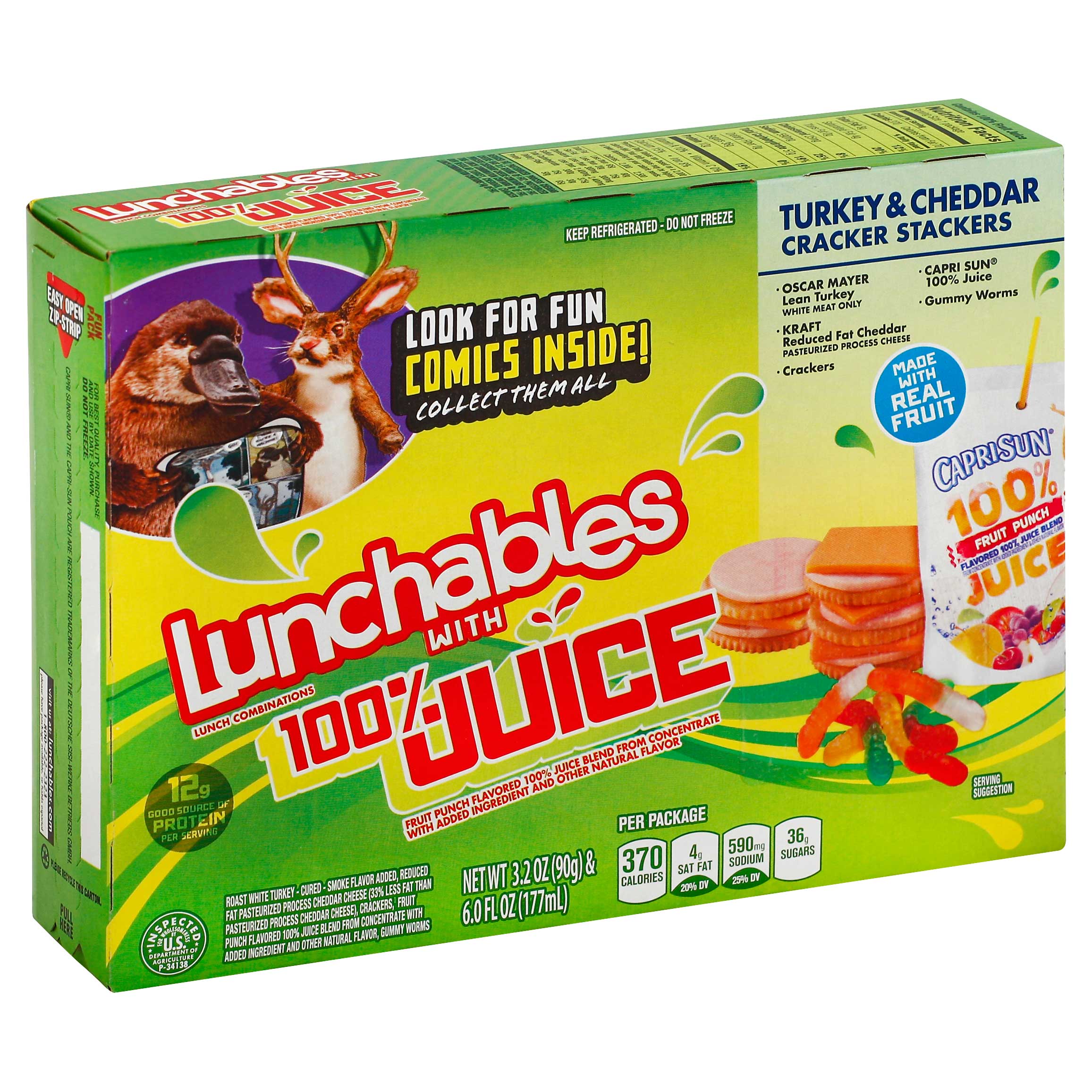 Lunchable Turkey and Cheddar Cracker Stackers Lunch Combination, 0.575 ...