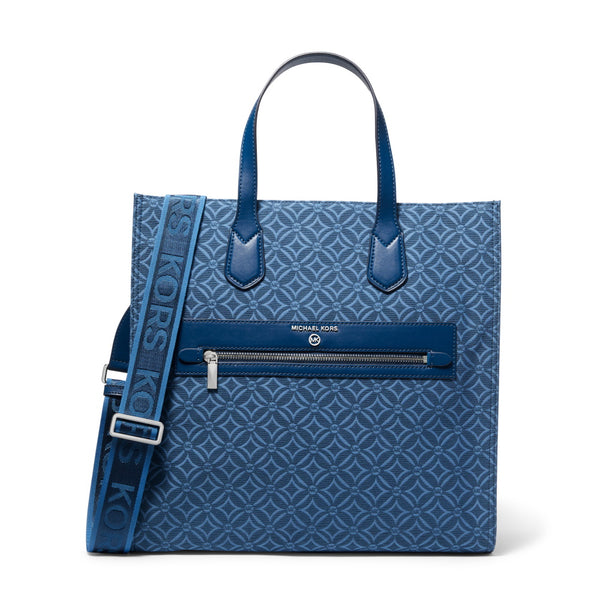 Michael Kors【最終セール】Kempner Large North South バッグ Michael Kors Kempner Large North/South Tote - HeritageBlue