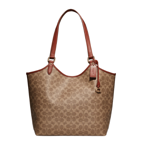 Coach Signature Day Tote - Brass/Tan Rust – Zebit Preview