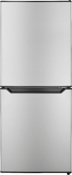 Insignia - 10 Cu. ft. Top-Freezer Refrigerator with Reversible Door - Stainless Steel Look