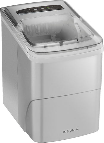 Insignia™ - 26 Lb. Portable Icemaker with Auto Shut-Off - Silver – Zebit  Preview